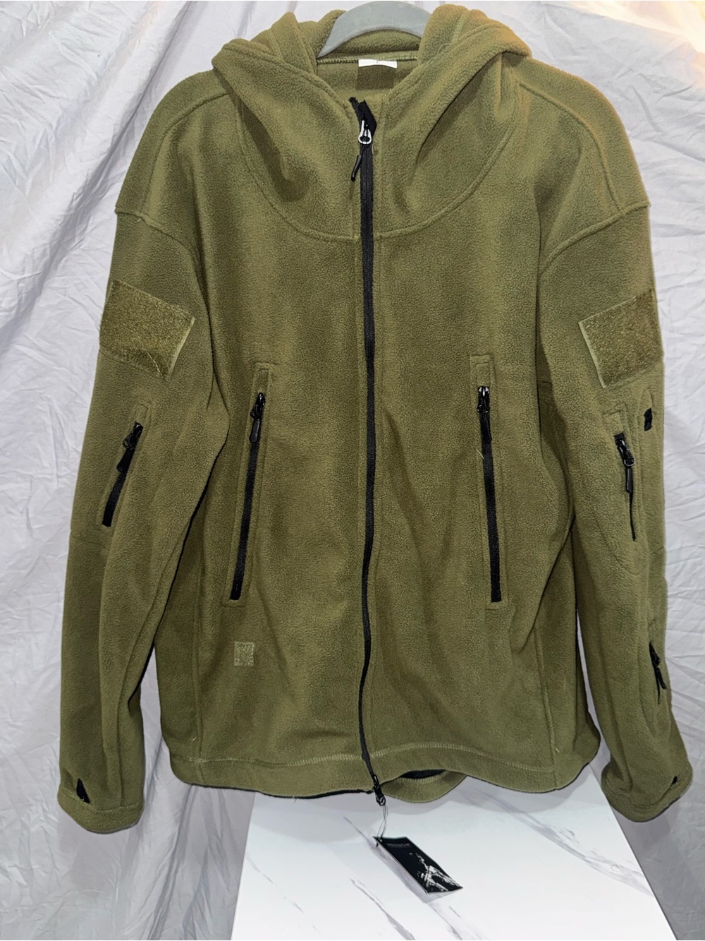 Men's REEBOW Olive Green Hooded Fleece Jacket